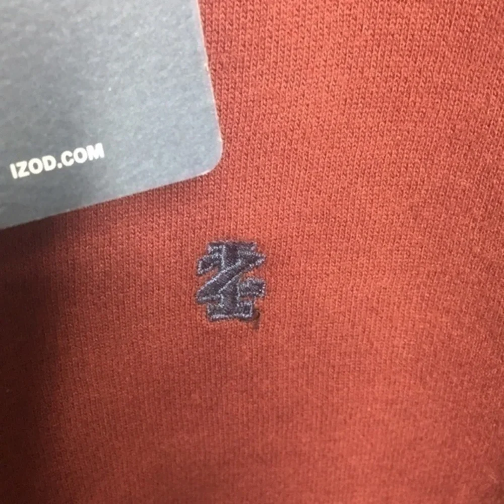 IZOD maroon varsity fleece crewneck pullover